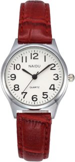 MANIFO Women’s Classical Arabic Numerals Analog Quartz Wrist Watch, 3 ATM Water Resistant